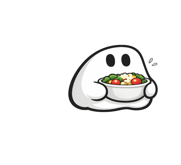 Nutri holding a bowl of food